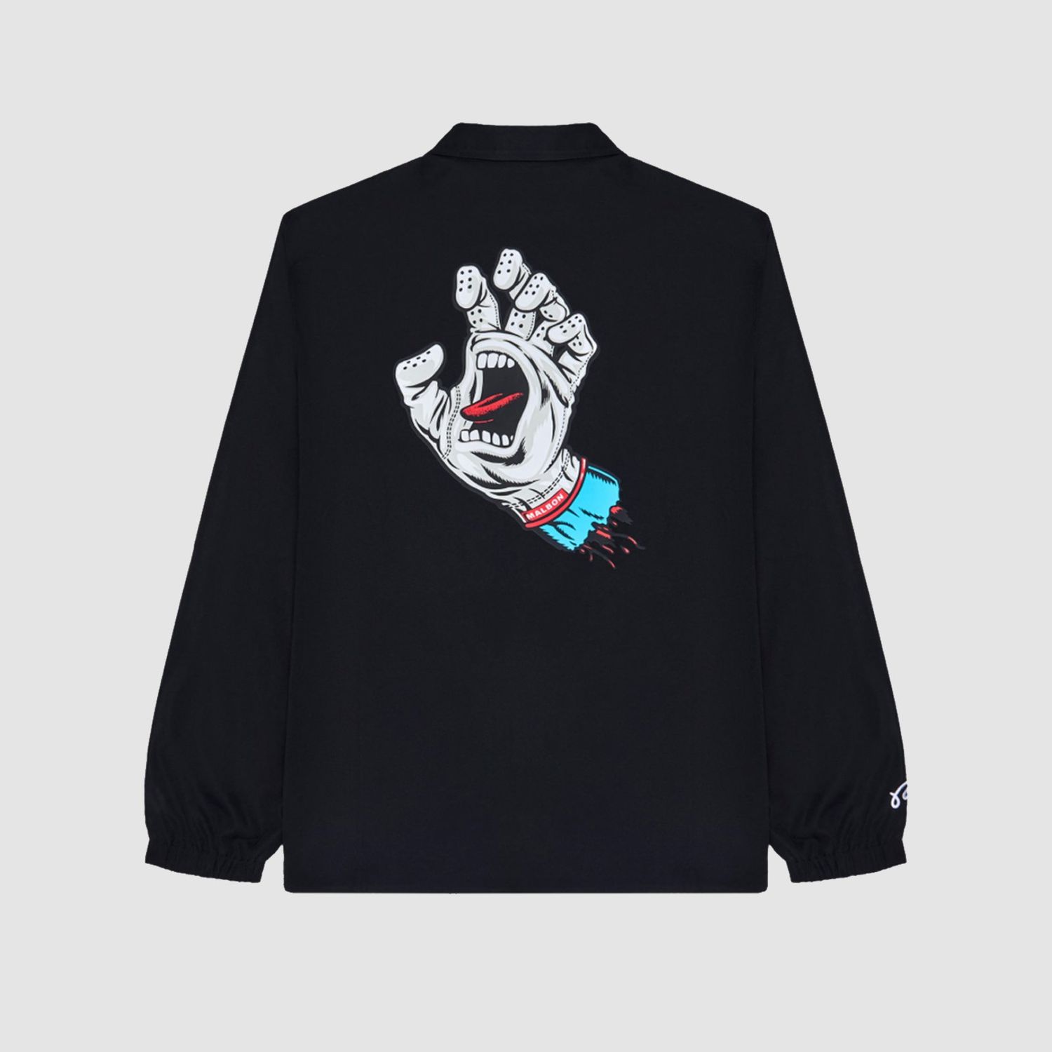 Malbon Golf Santa Cruz Coaches Jacket Black