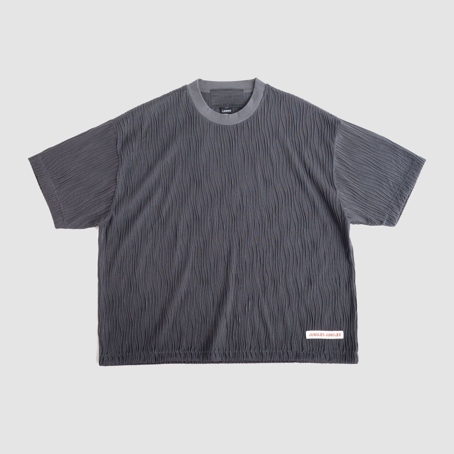 Wavy SS Tee Grey