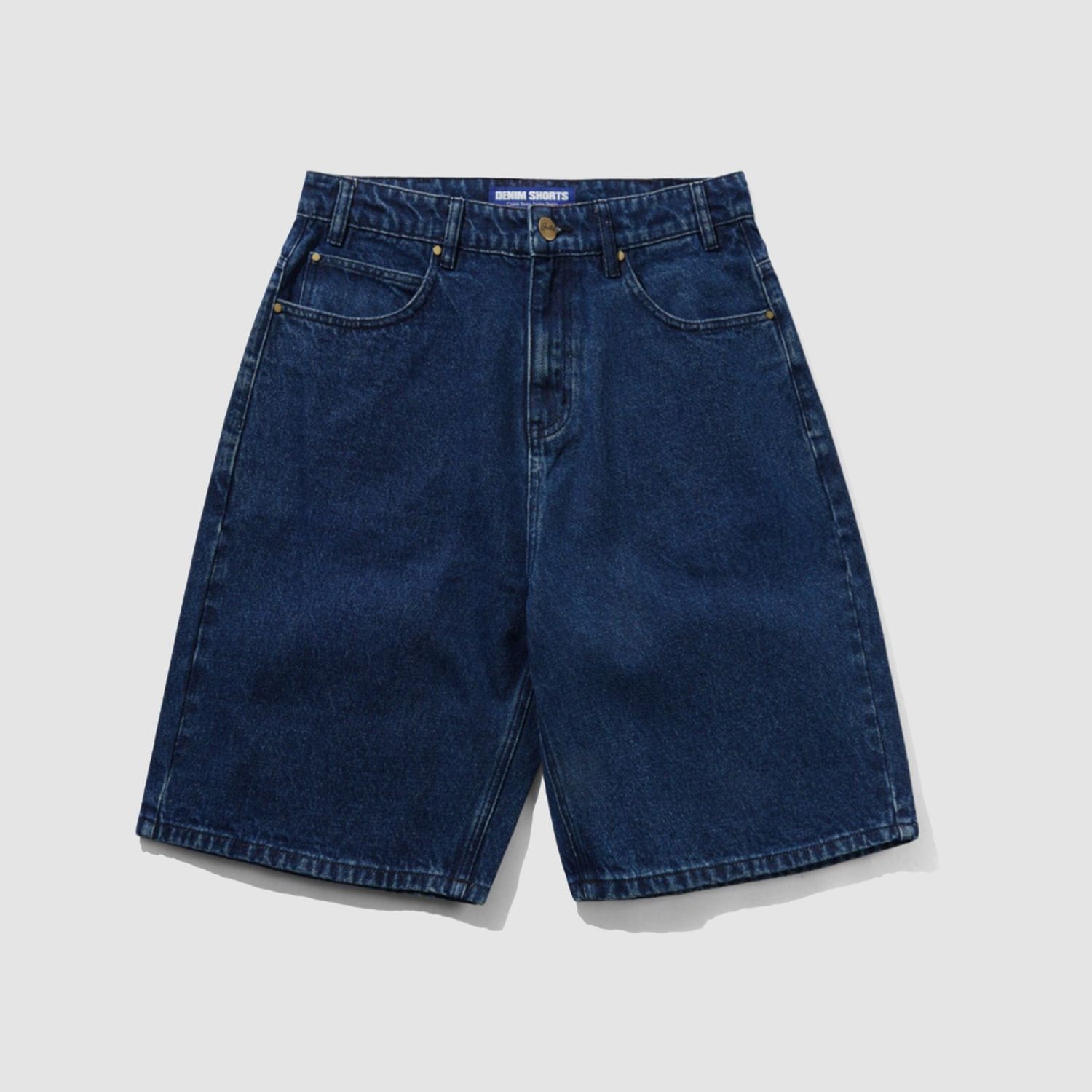 Baggy Denim Shorts Dark Blue