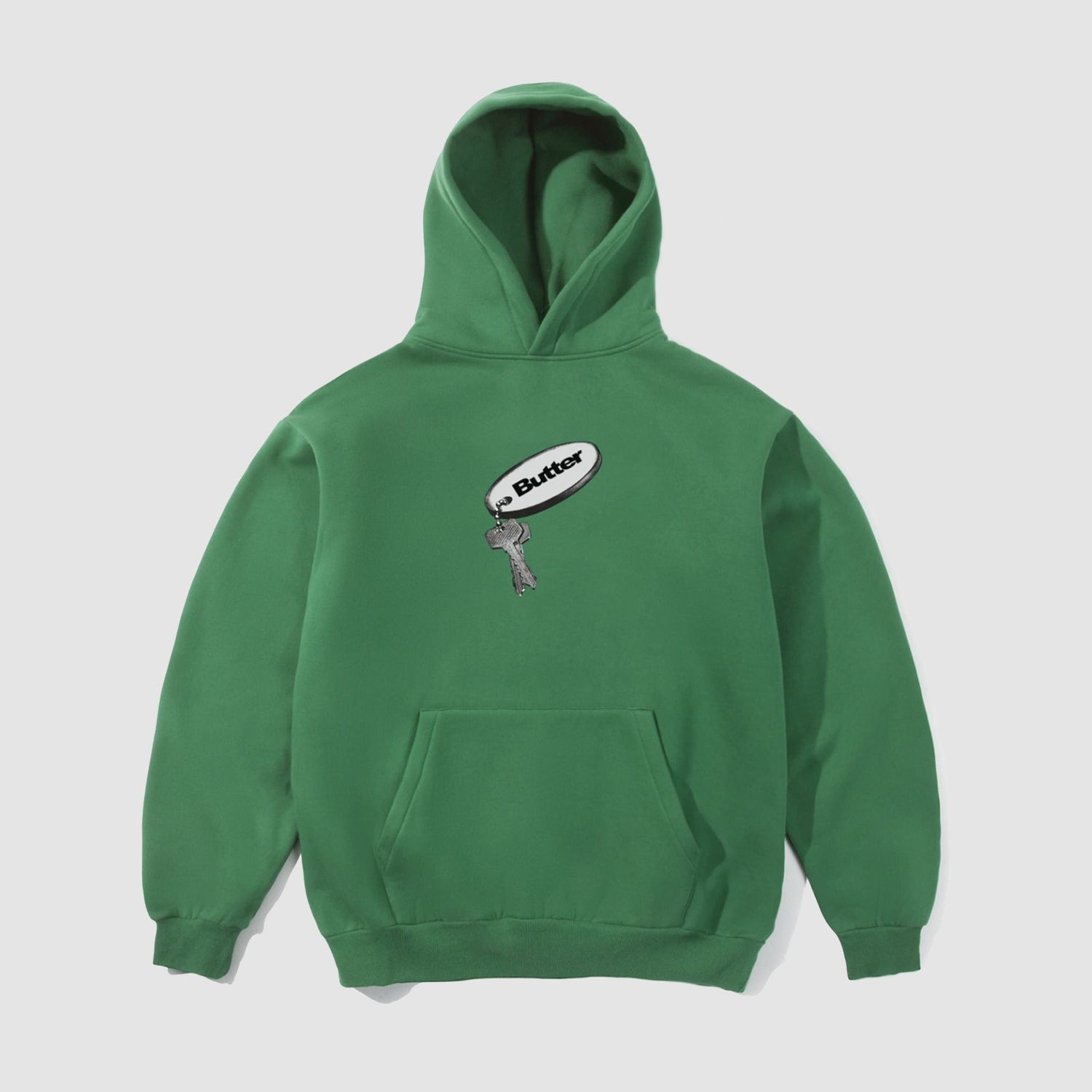 Key Chain Pullover Hoodie Kelly Green