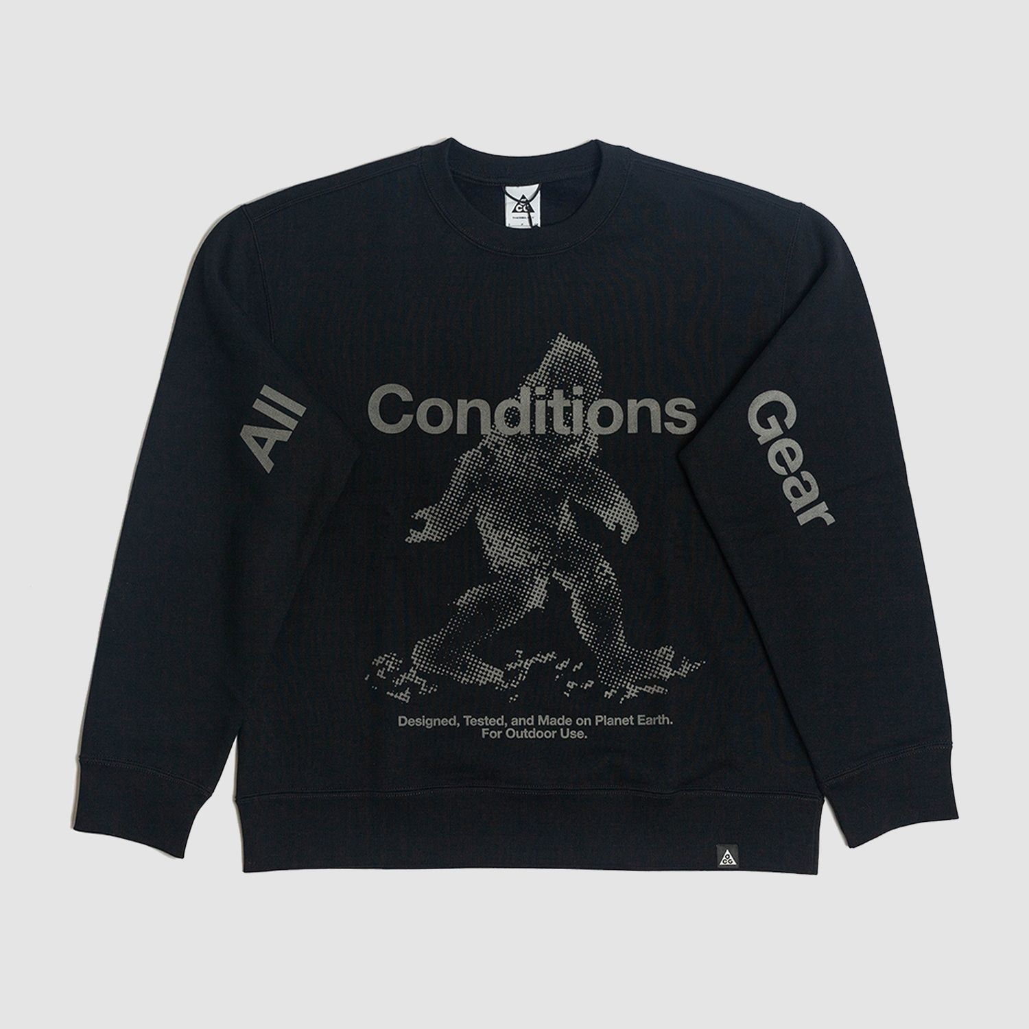 ACG Tuff Fleece Pullover Crew Black