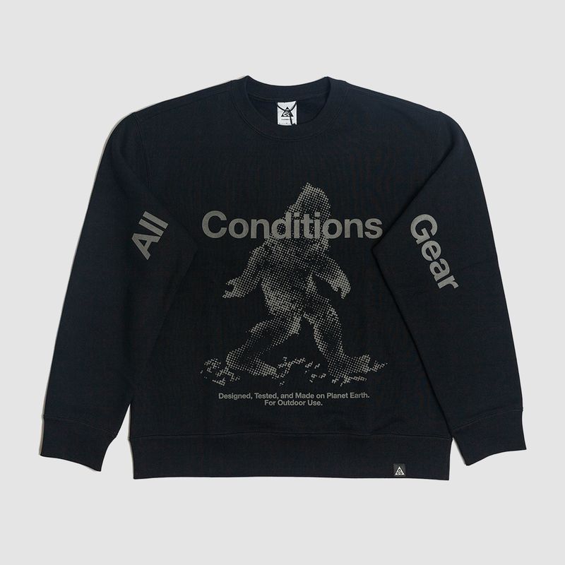 ACG Tuff Fleece Pullover Crew Black