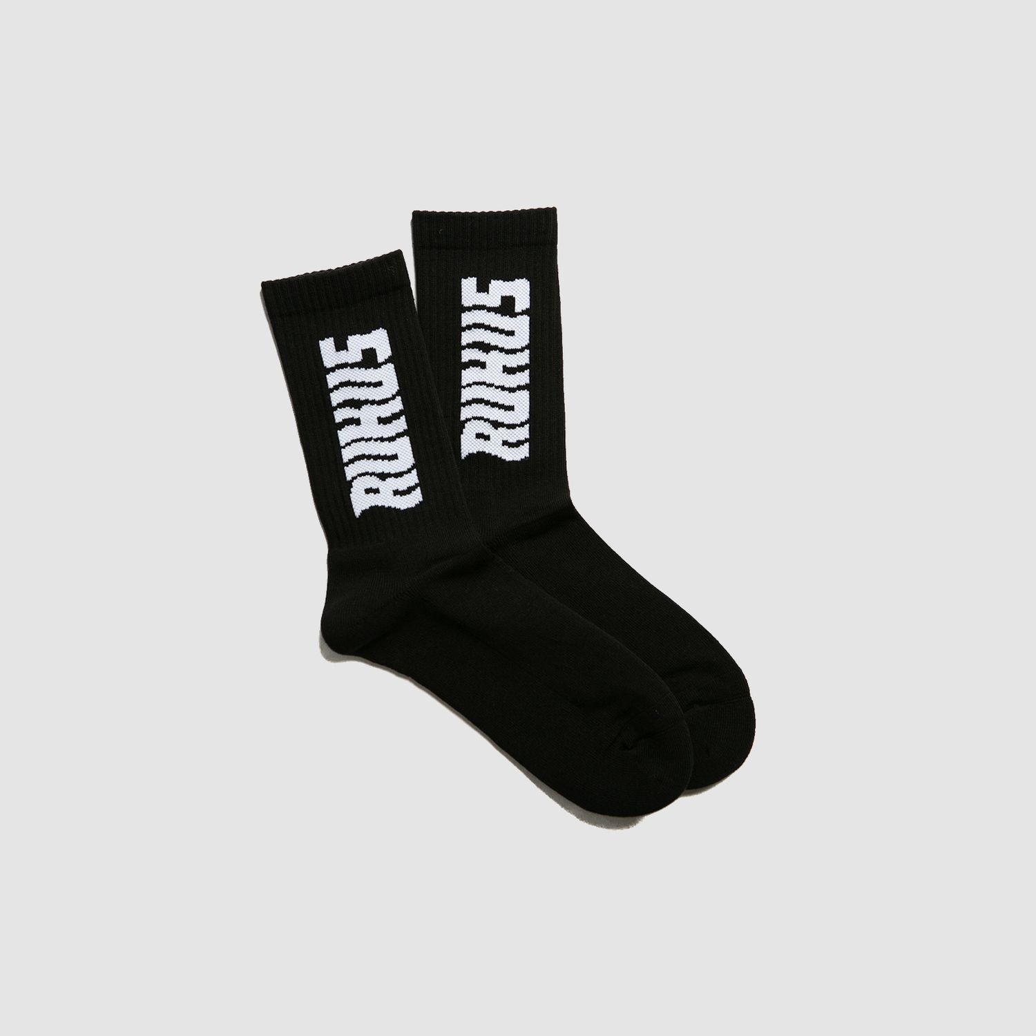 "Wavy" Socks Black