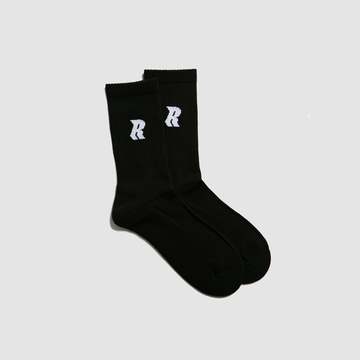 "R" Sock Black