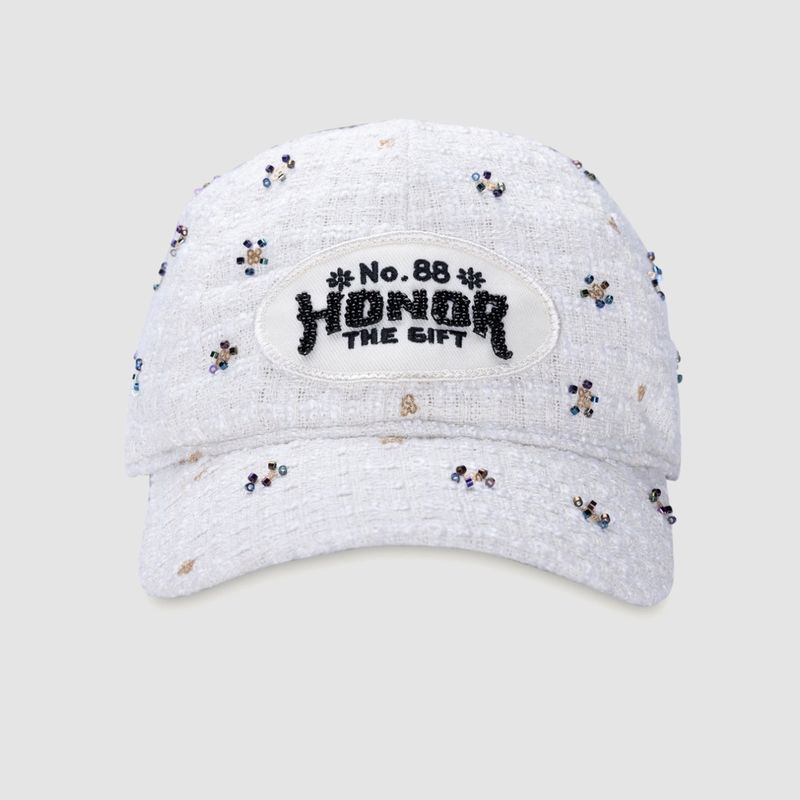 Beaded 6 Panel Cap Bone
