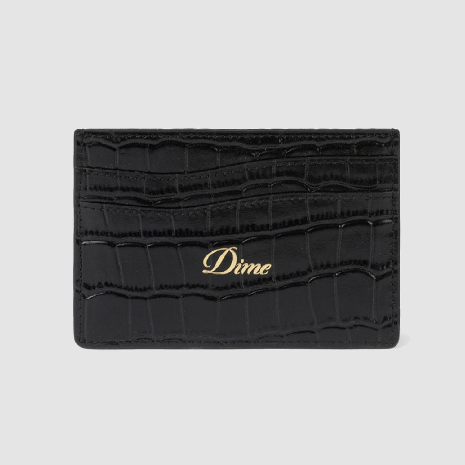 Croc Card Holder Black