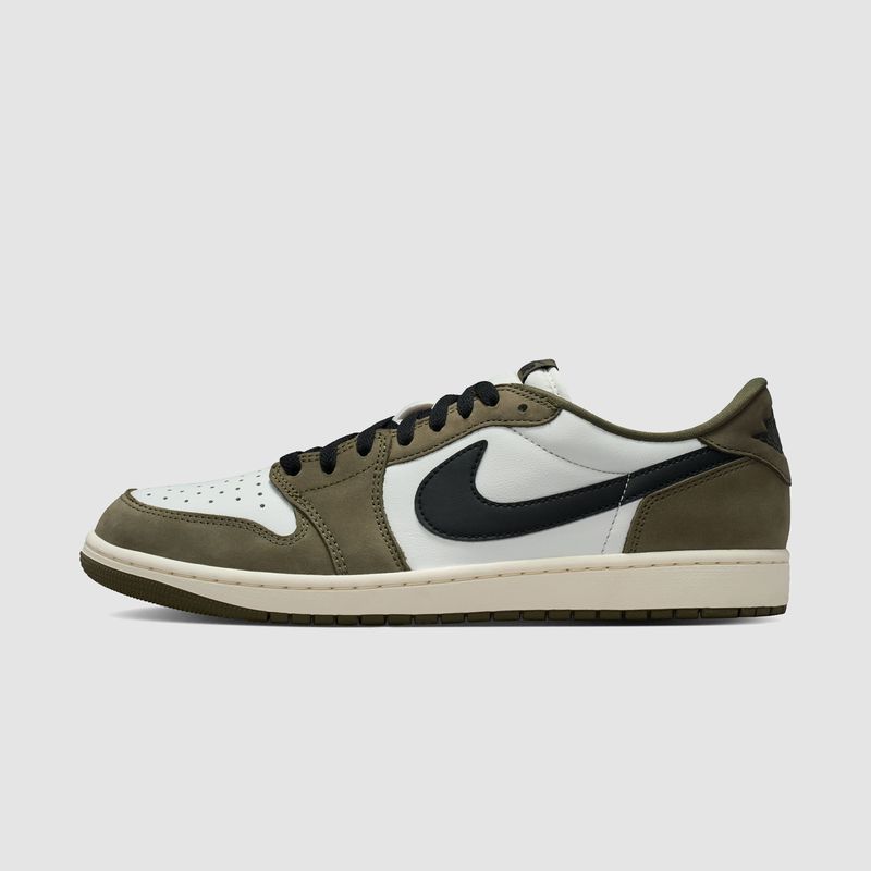 AJ1 Low OG Medium Olive and Summit White