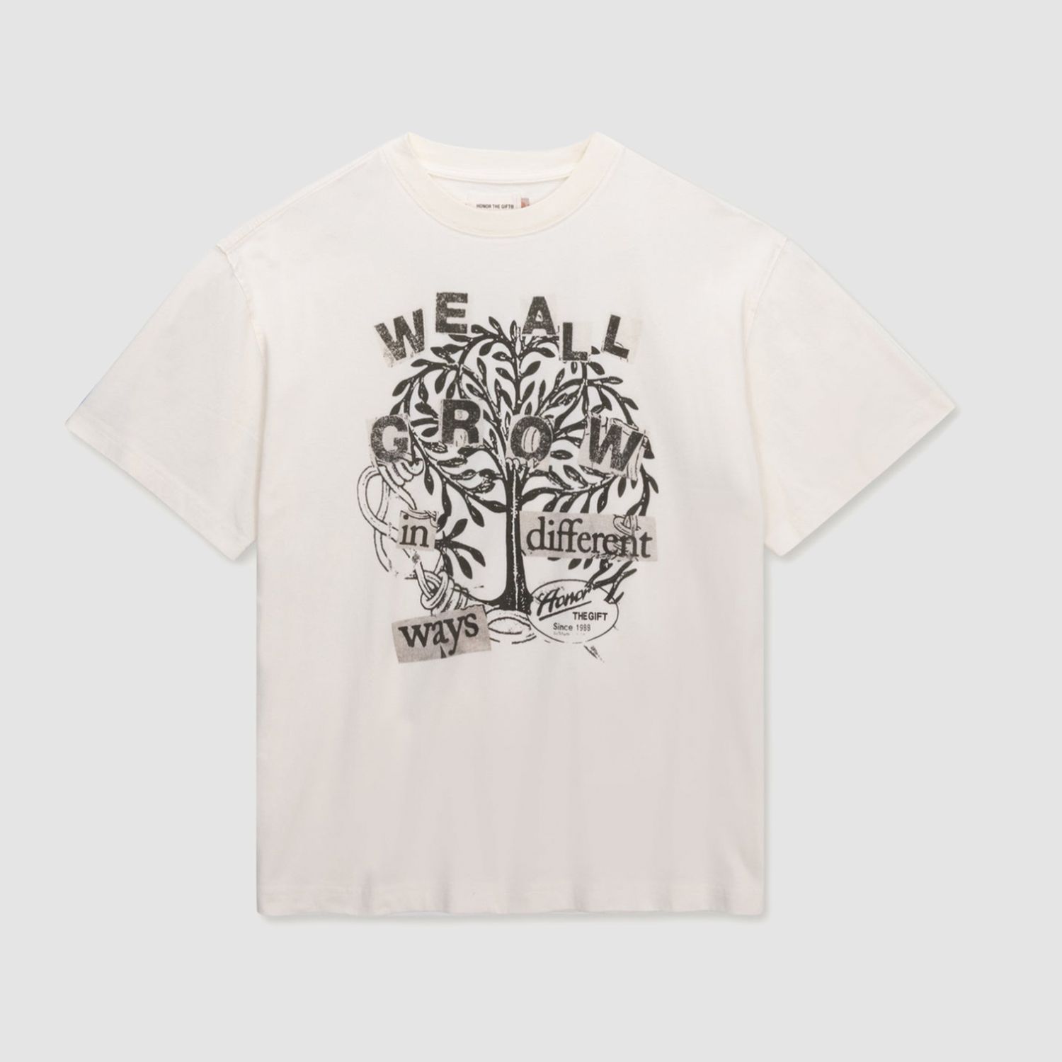 We All Grow Tee White