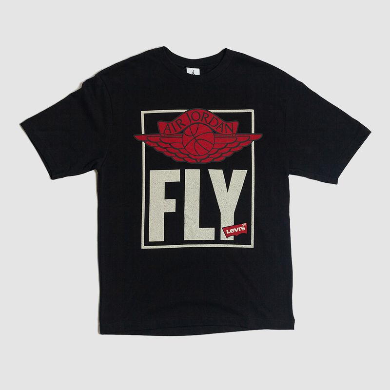 Jordan x Levi's  "FLY" Short-Sleeve Tee Black