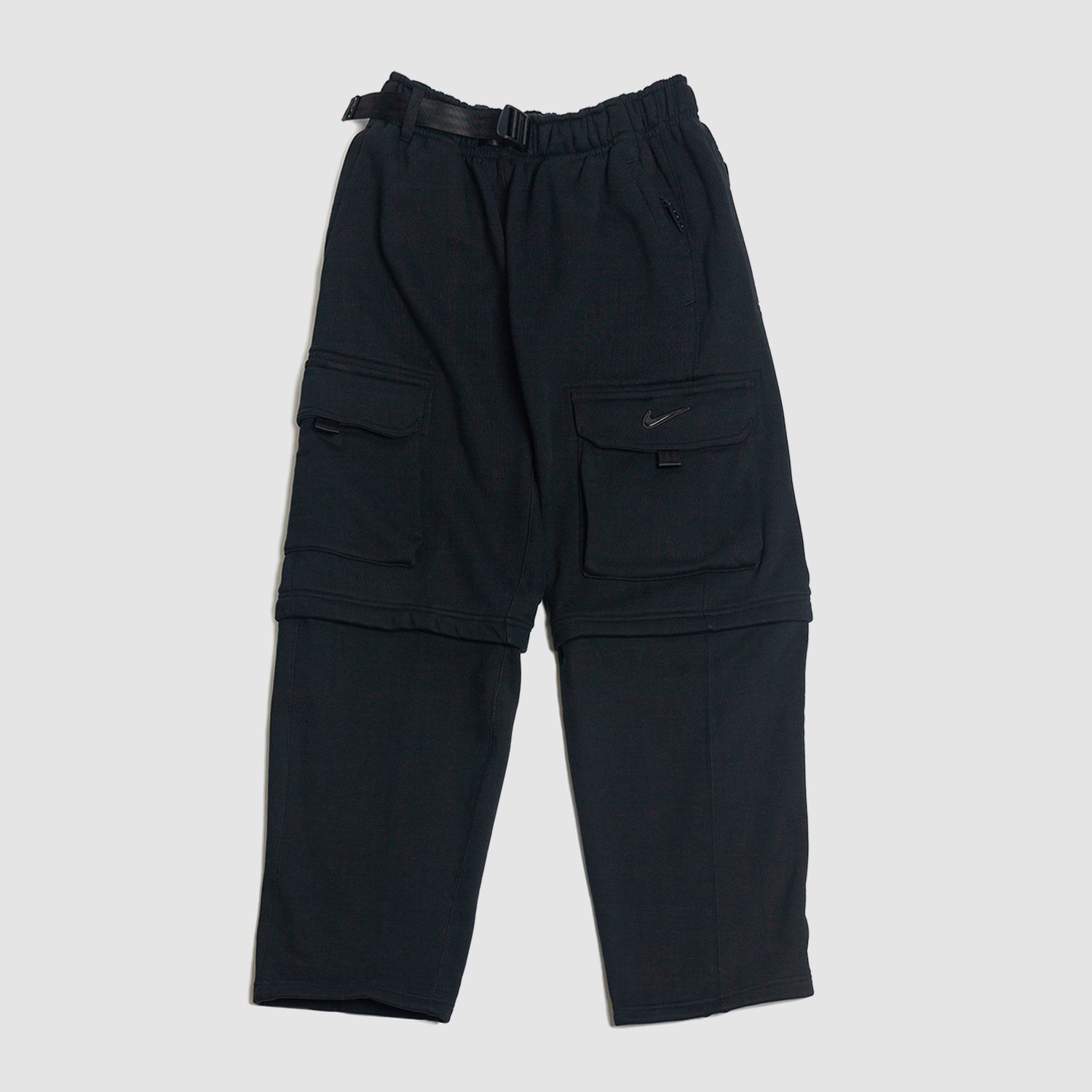 Ishod Cargo Convertible Sweatpants Black