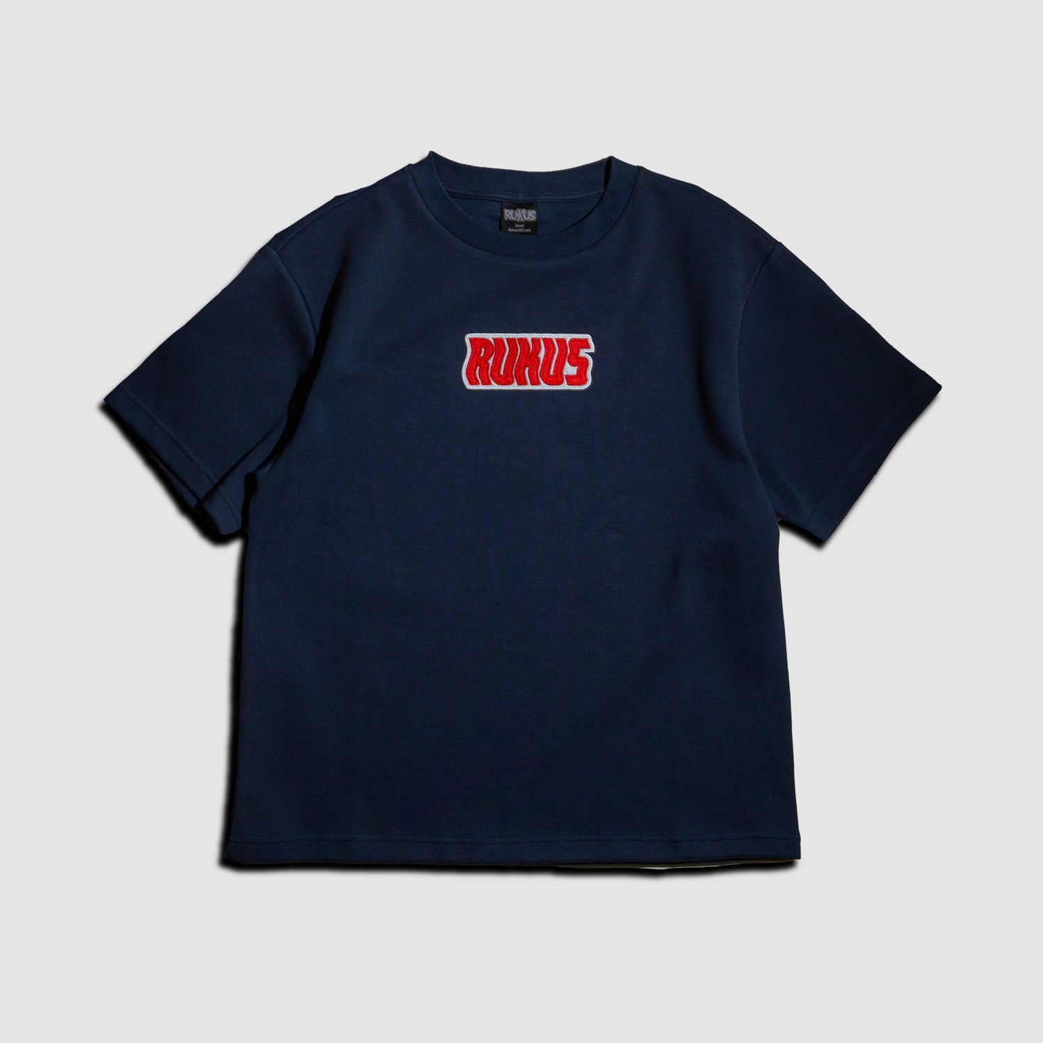 Wavy Knit Tee Navy