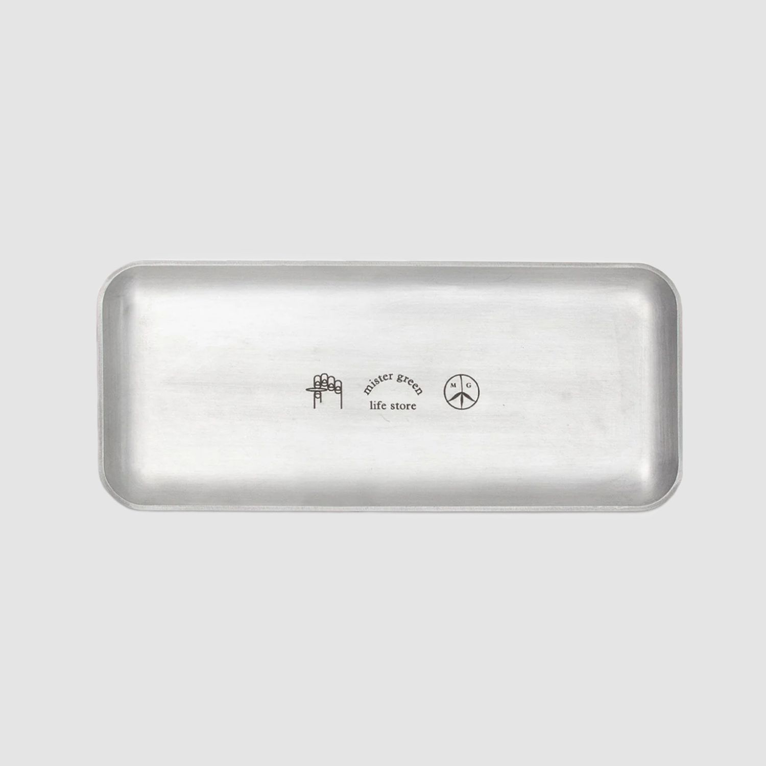 Logo Rolling Tray Silver