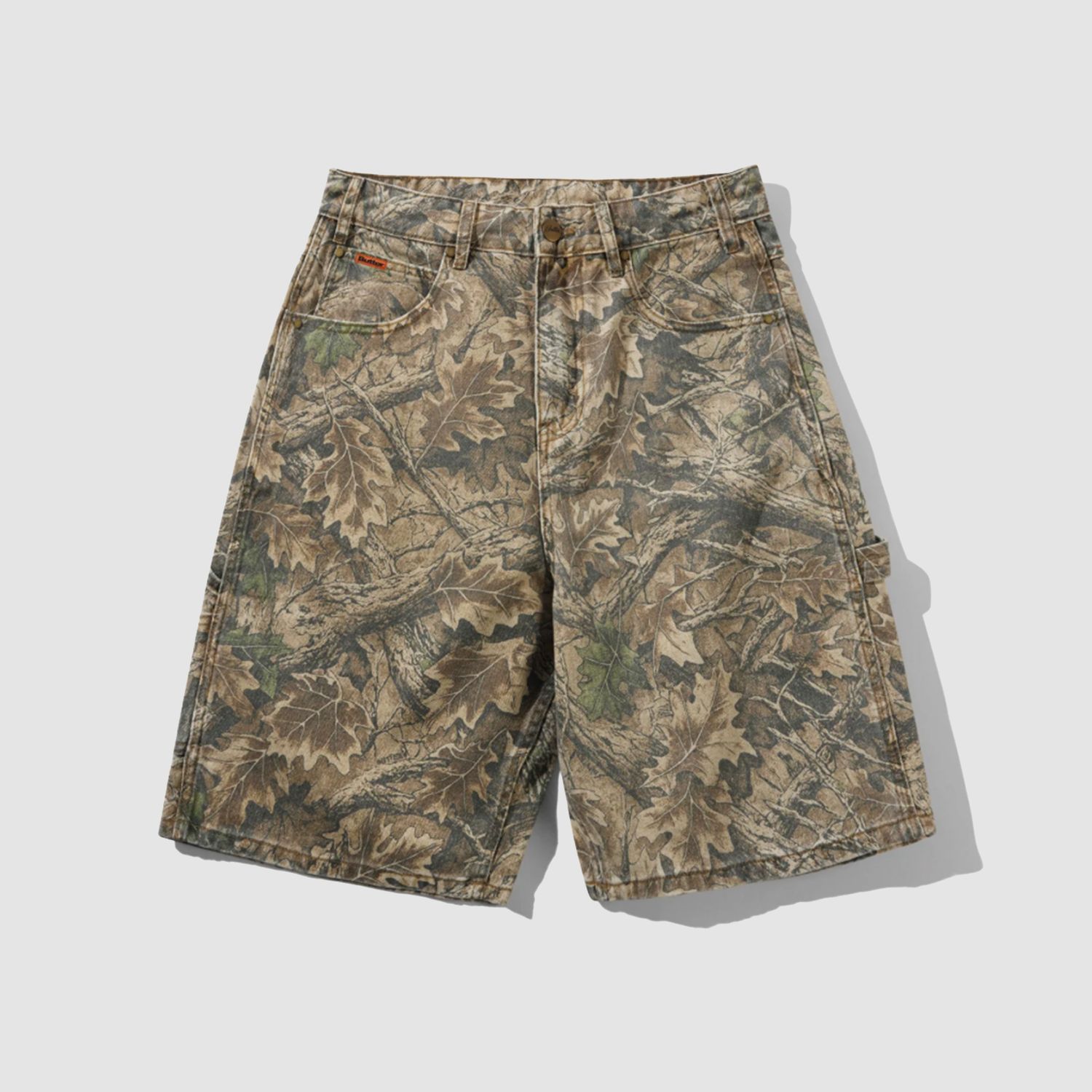 Carpenter Denim Shorts Forest Camo