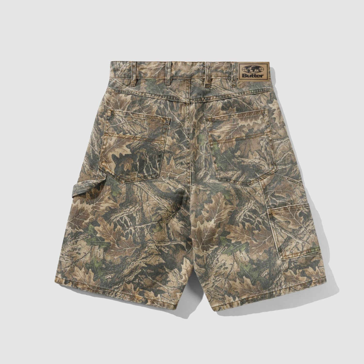Carpenter Denim Shorts Forest Camo