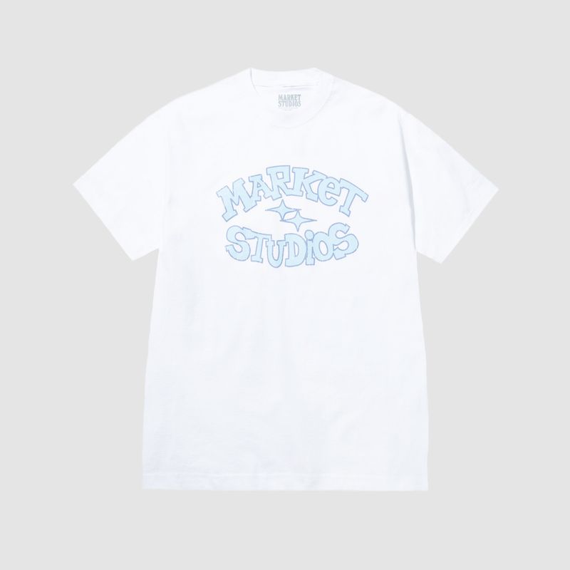 Smiley Old School Tee White