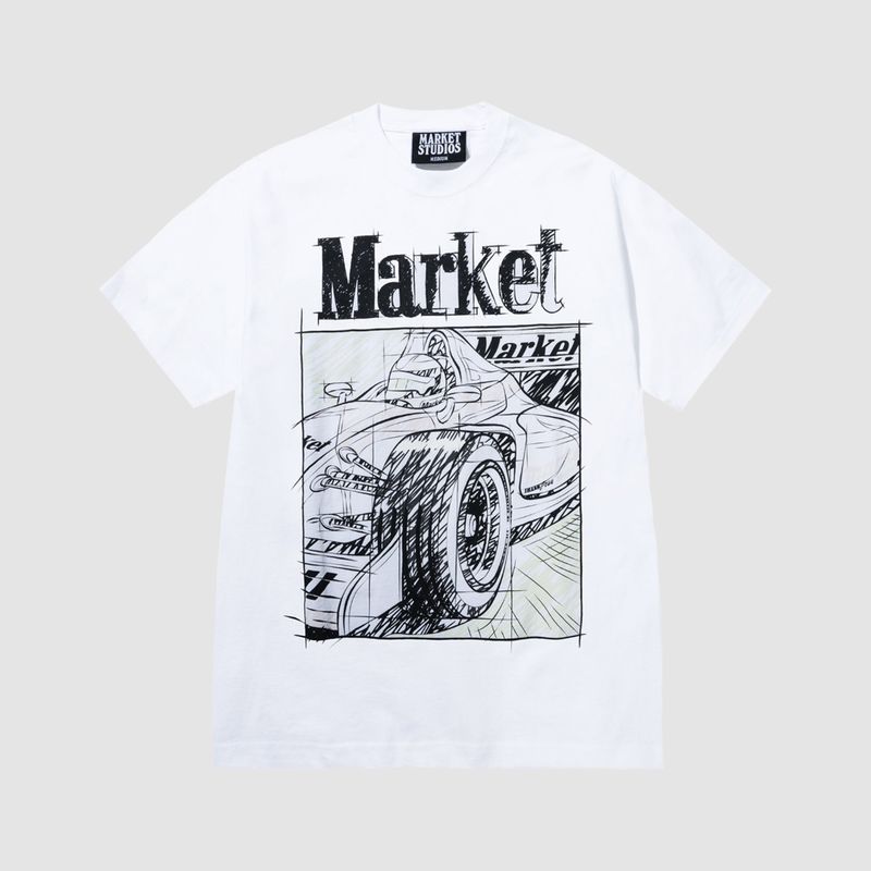 Scribbled Formula UV Tee White