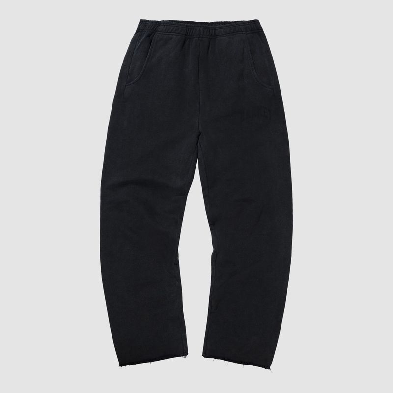 Shadow Arc Open Leg Sweatpants Washed Black