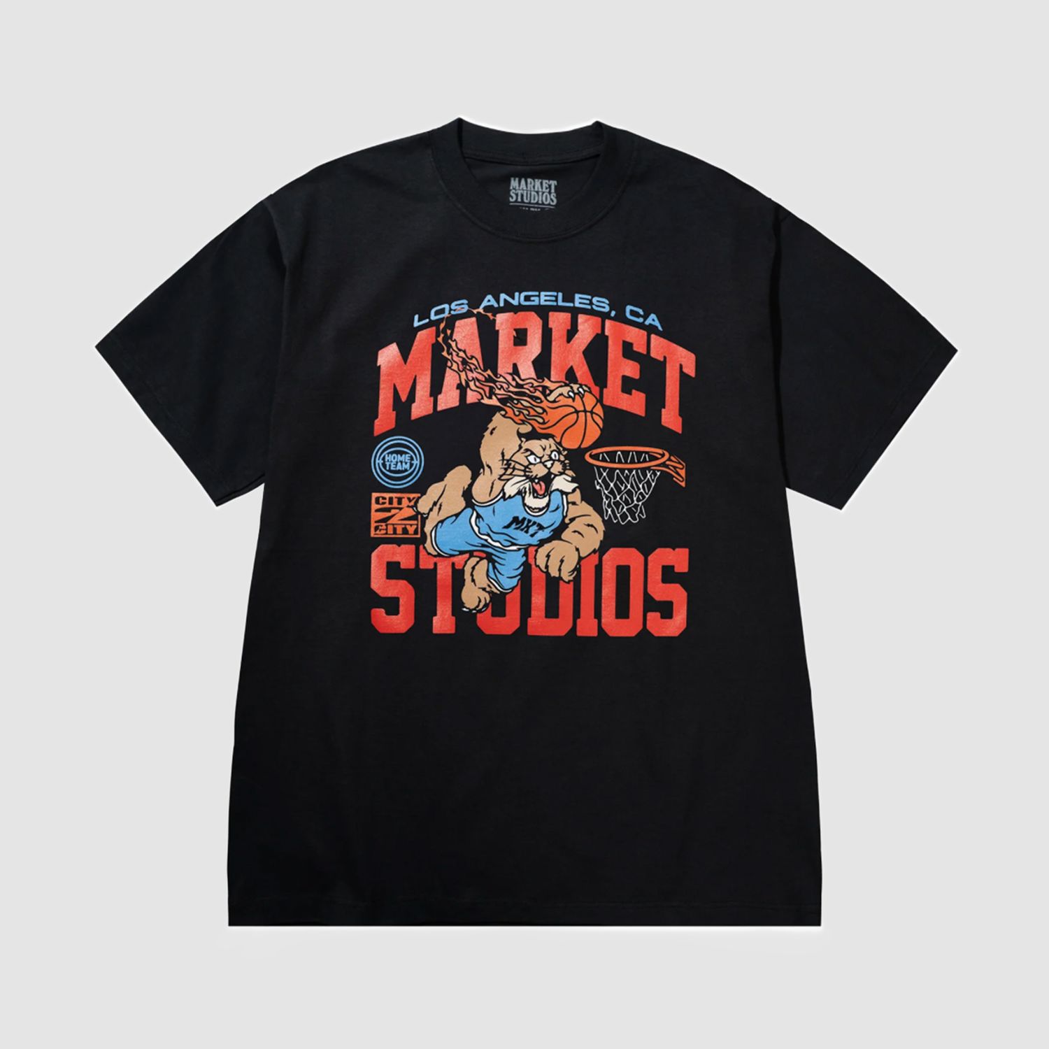 Ballin Bobcat Tee Washed Black