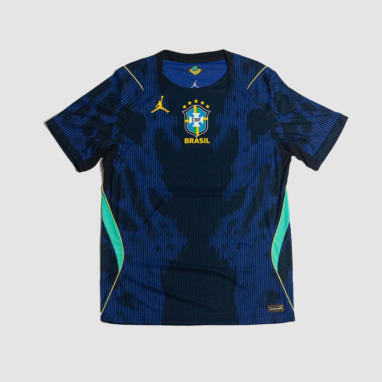Brazil Match Away Jersey Royal Blue/Black