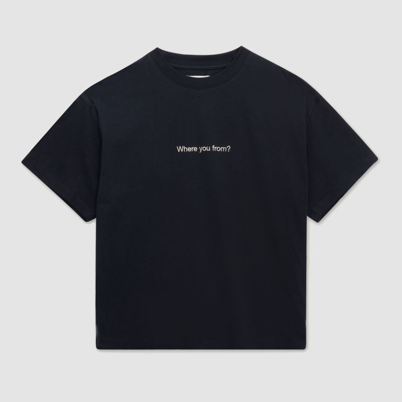 Where You From Tee Black