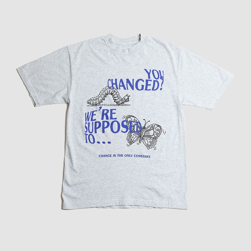 You Changed Tee Heather Grey