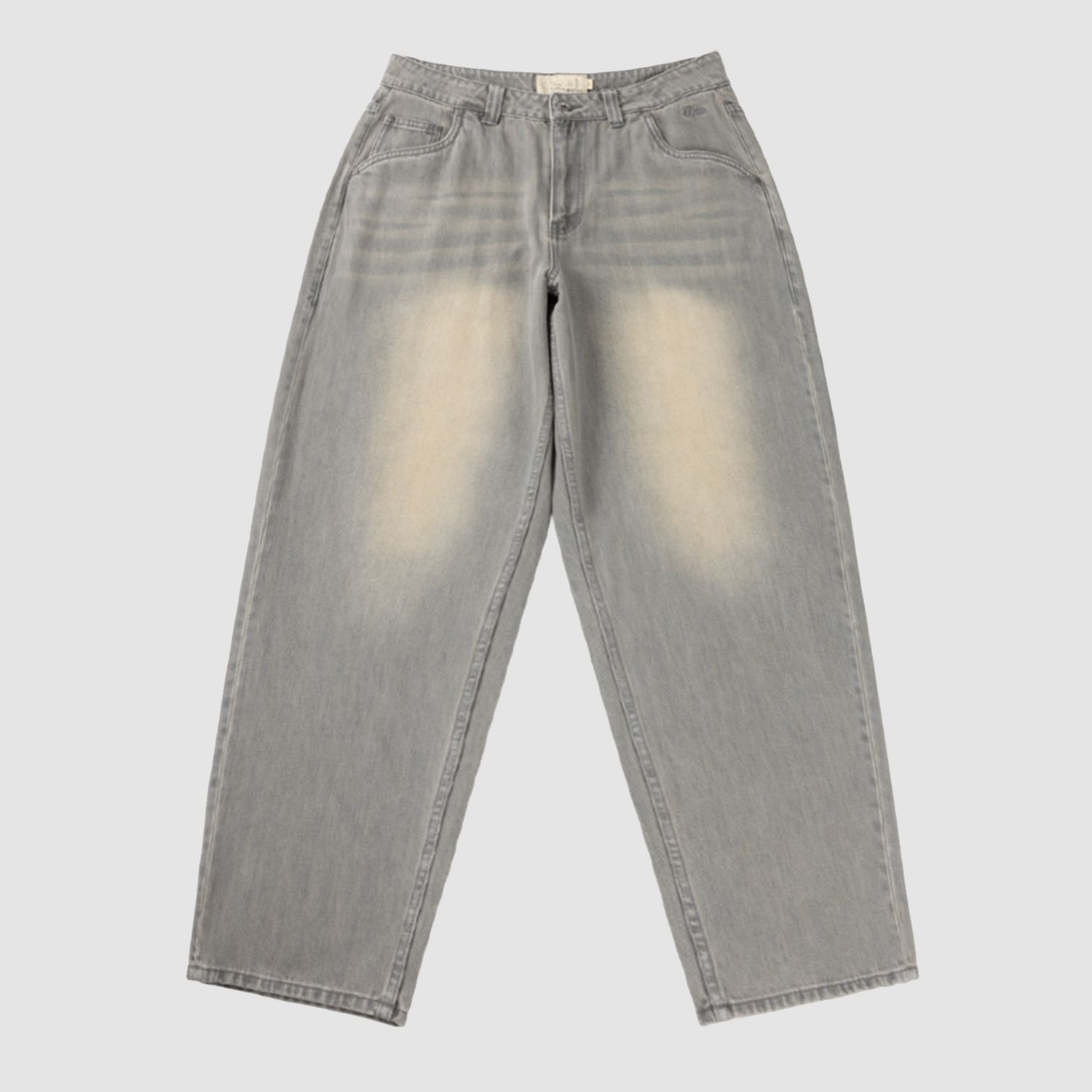 Baggy Denim Pants Sandblasted Desert