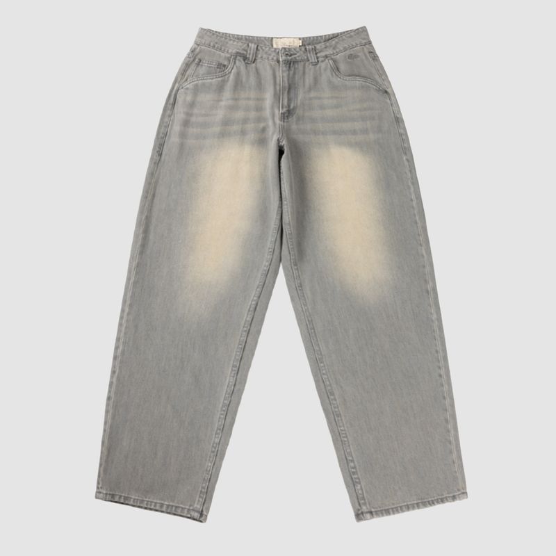 Baggy Denim Pants Sandblasted Desert