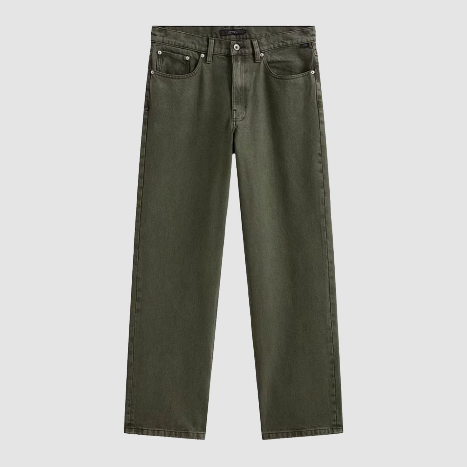 Check-5 Loose Denim Pants Mossy Olive