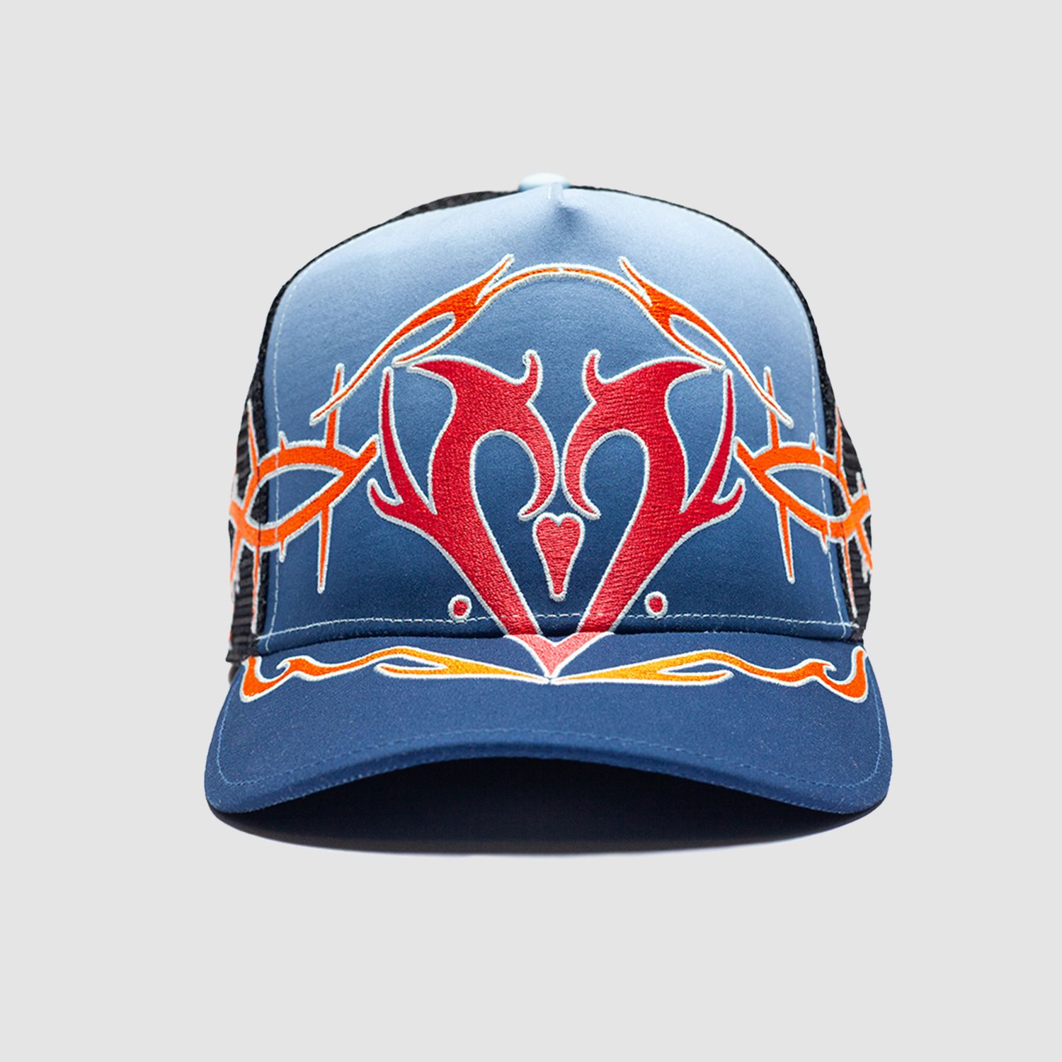 Dayana Tribal Trucker Hat Deep Indigo