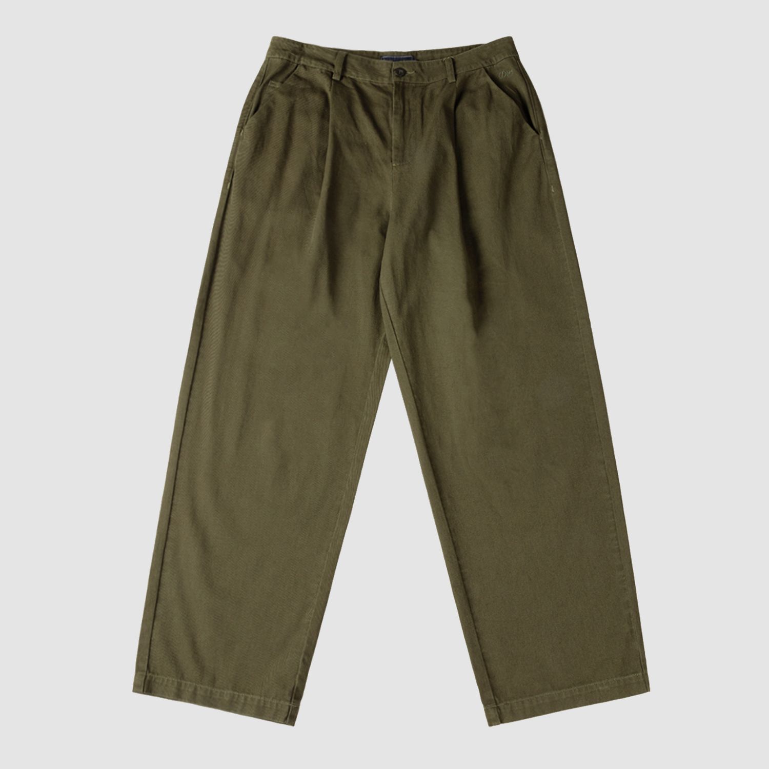 Baggy Chino Pants Forest Green