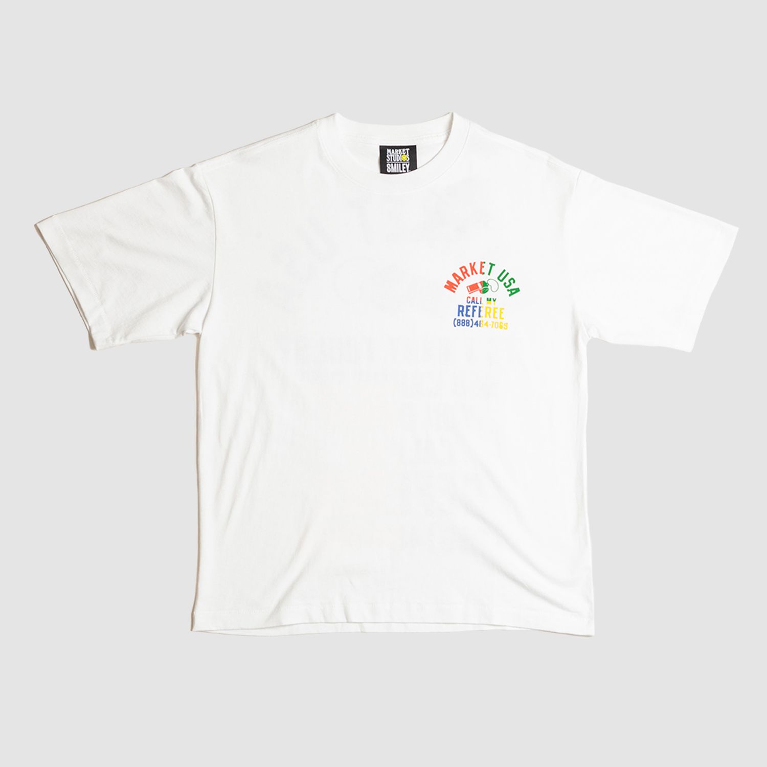 Smiley Foul Play Tee White