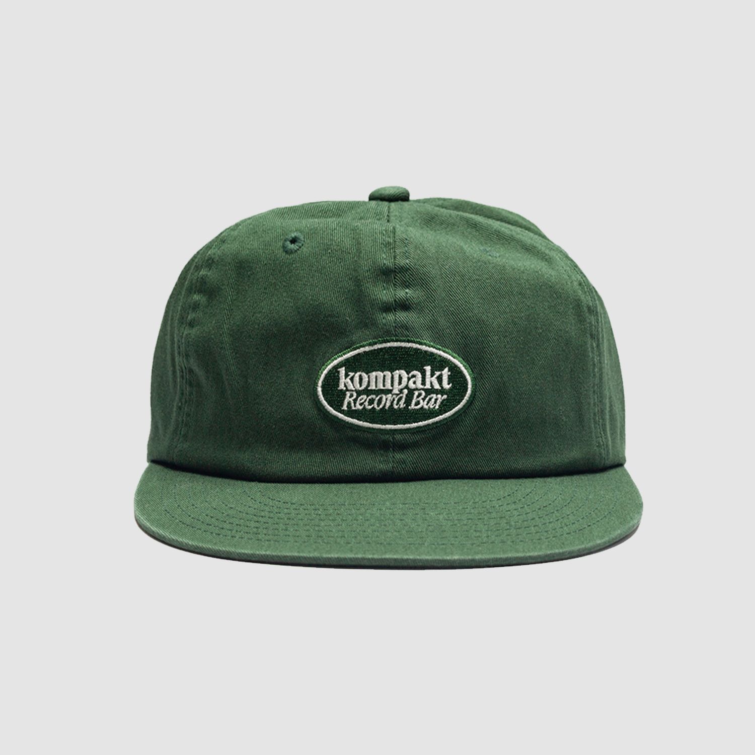 Oval Logo Embroidery Cap Green