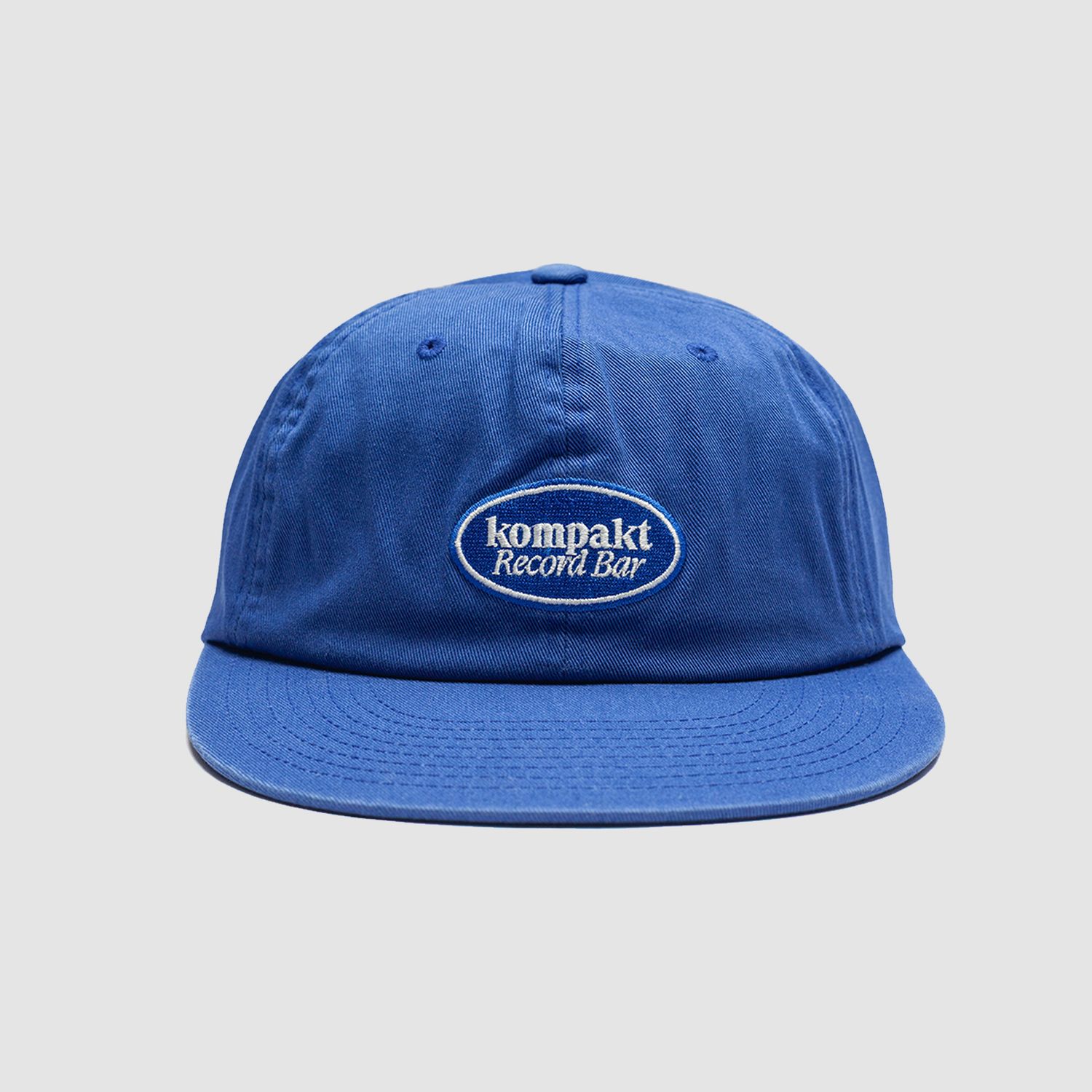 Oval Logo Embroidery Cap Blue