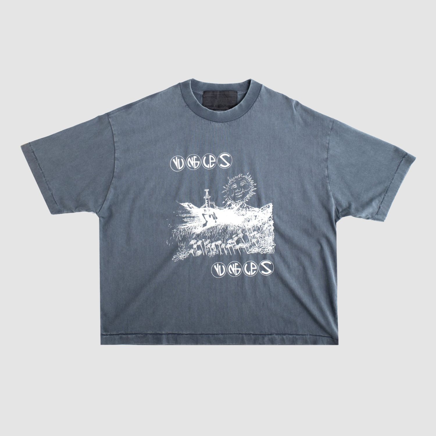 Field Of Daisies Vintage Tee Blue