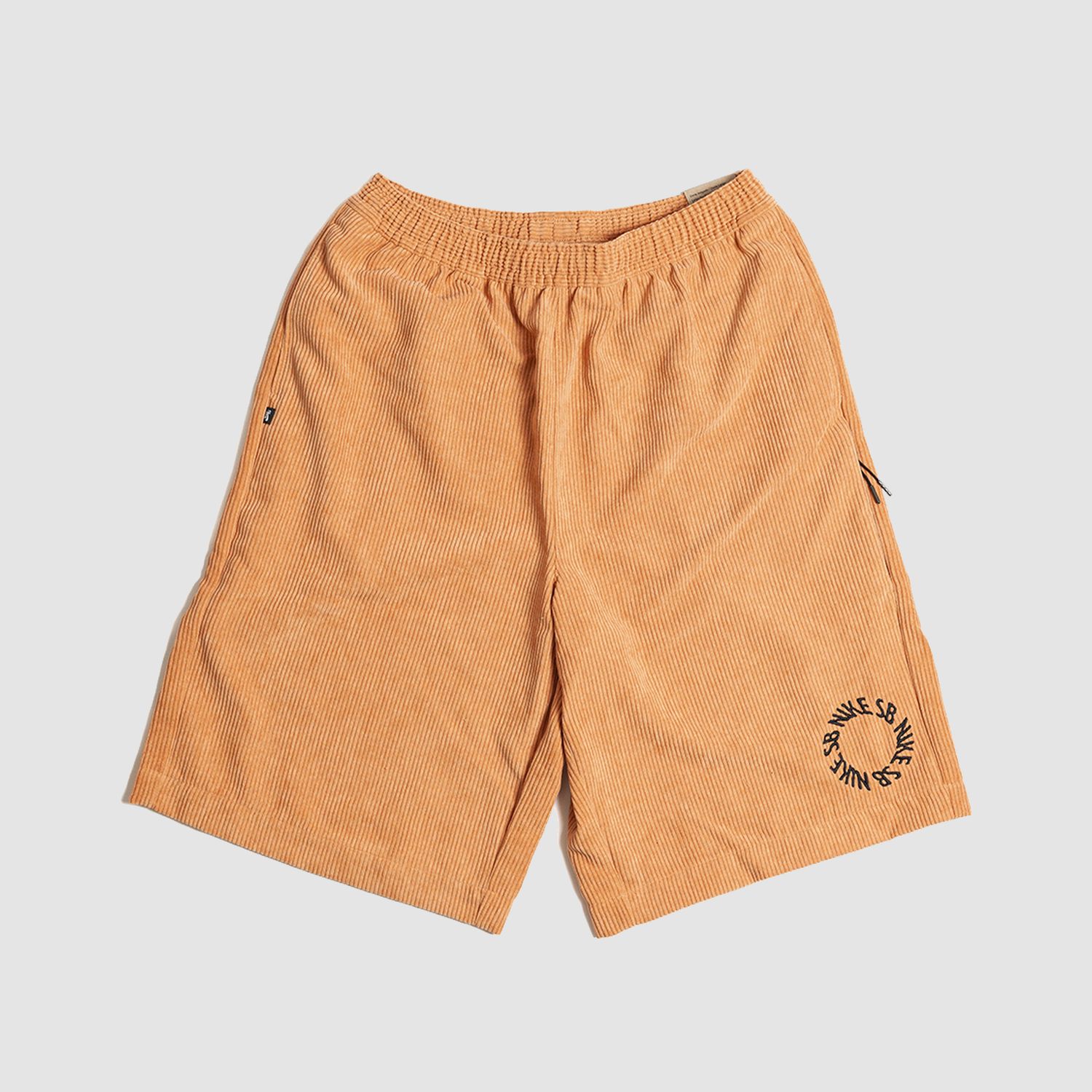 Cords Skate Shorts Camel Orange