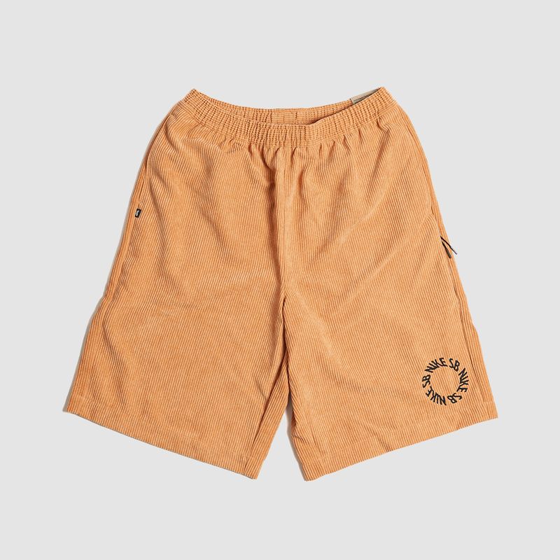 Cords Skate Shorts Camel Orange