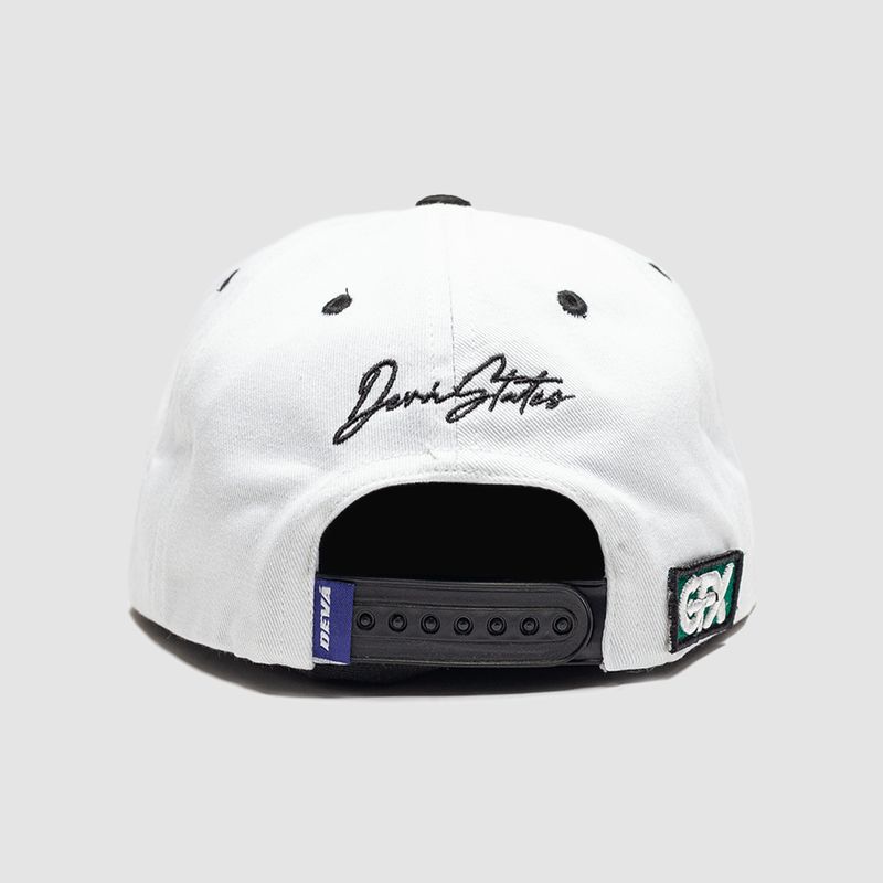 Slick 2-Tone Snapback Cap White/Black