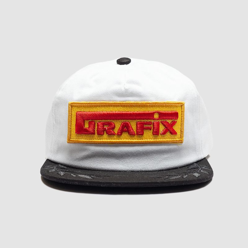Slick 2-Tone Snapback Cap White/Black