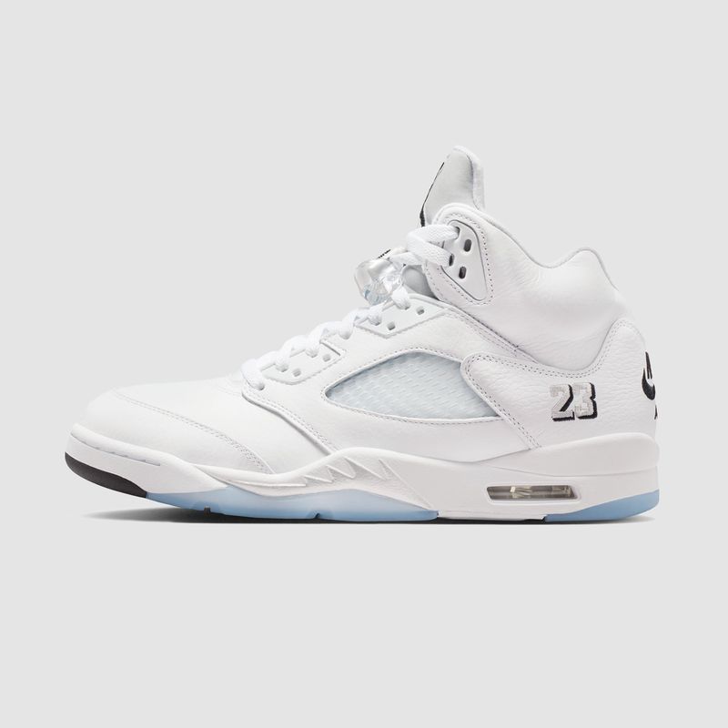 Air Jordan 5 White Metallic Silver