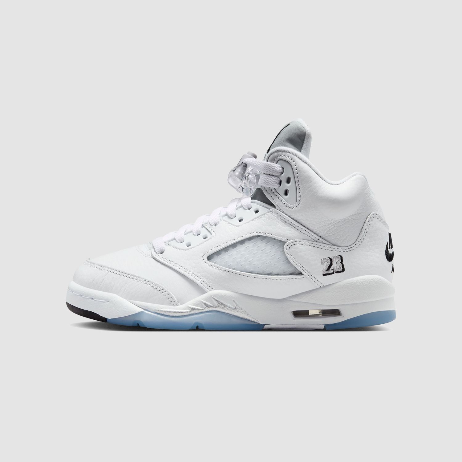 Air Jordan 5 White Metallic Silver (GS)