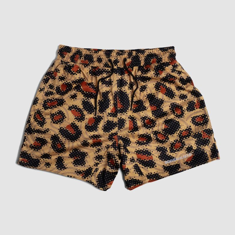 Digital Camo Mesh Shorts Yellow