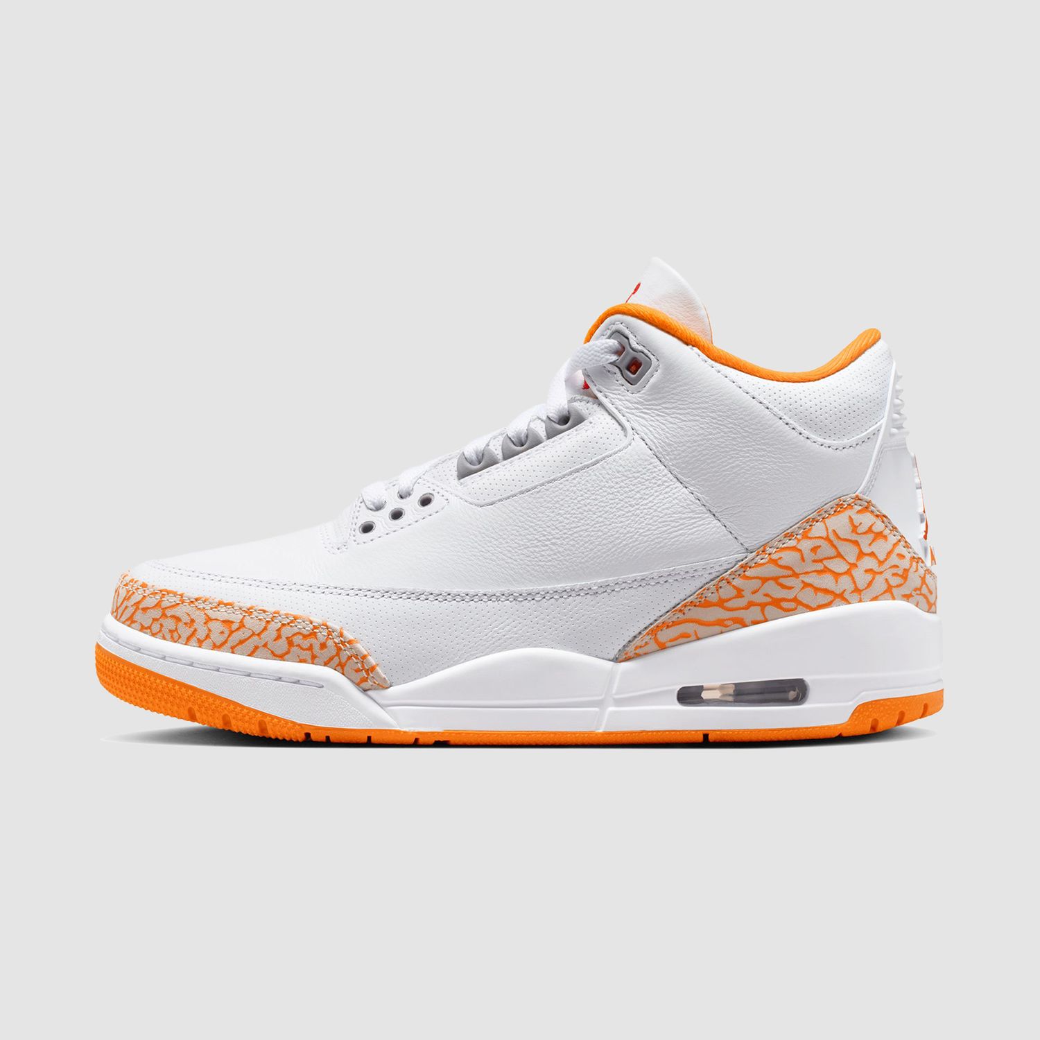 (W) Air Jordan 3 White/Orange Peel