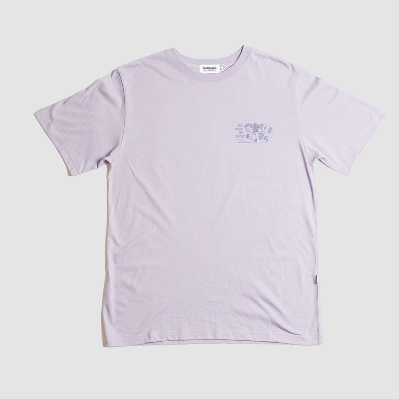 Do Not Be Late Tee Light Purple