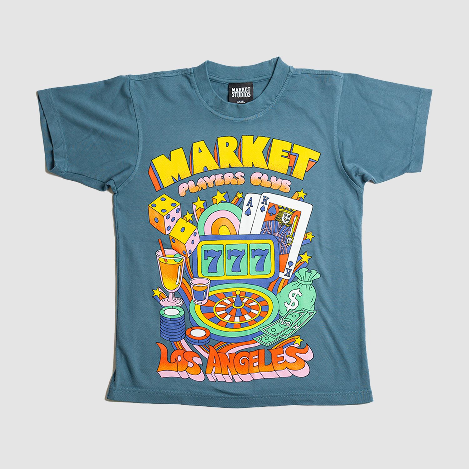 Players Club Tee Pebble Blue