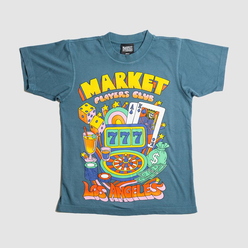 Players Club Tee Pebble Blue