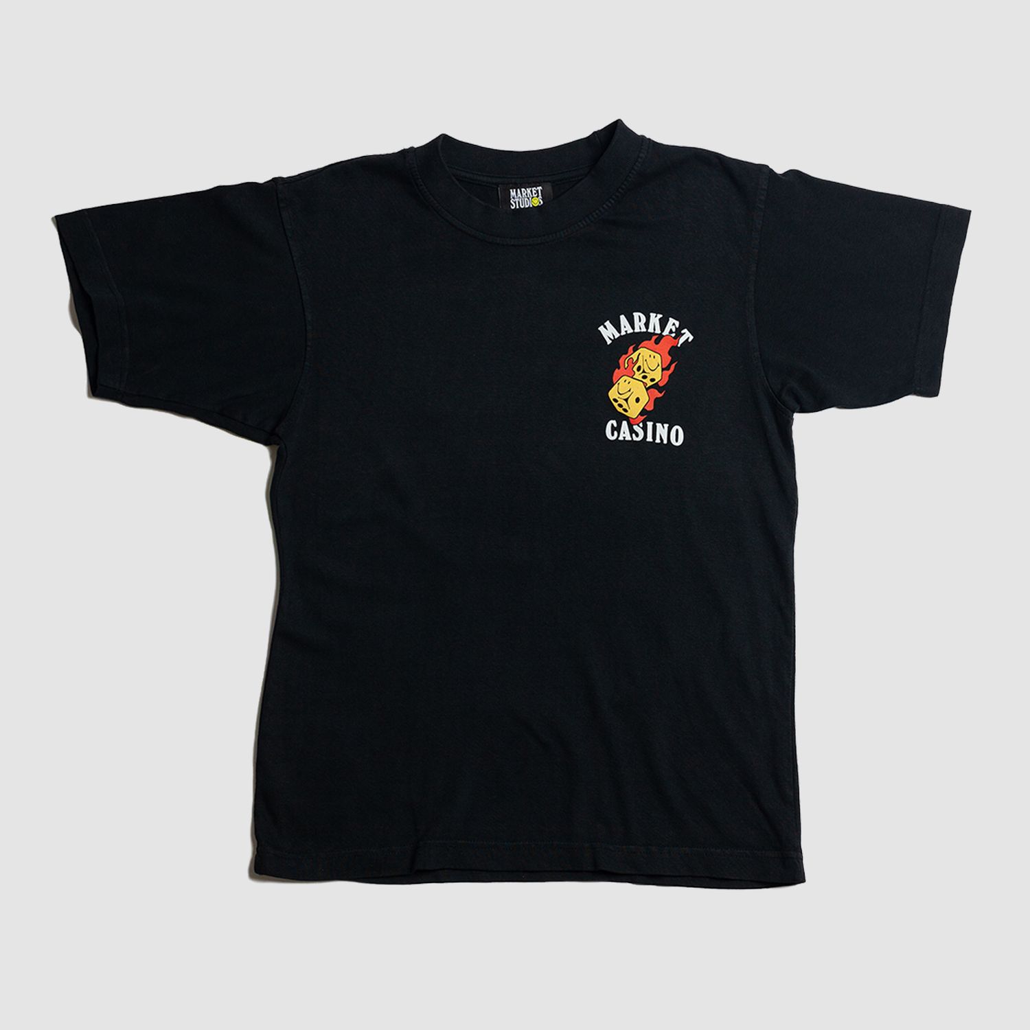 Flaming Dice Tee Black