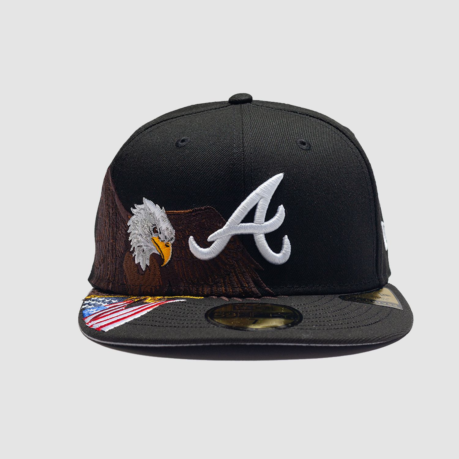 Atlanta Braves Eagle Cap Black