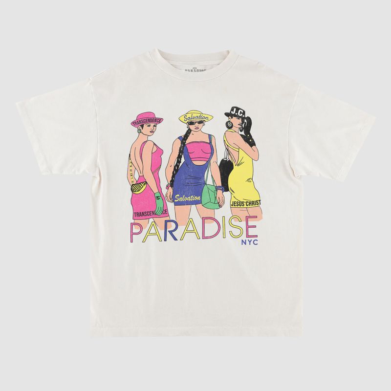LA Girls SS Tee White