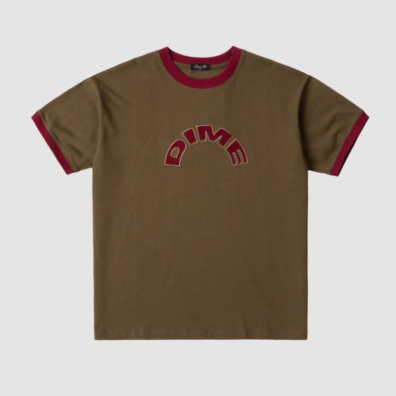 Arch Ringer Tee Brown