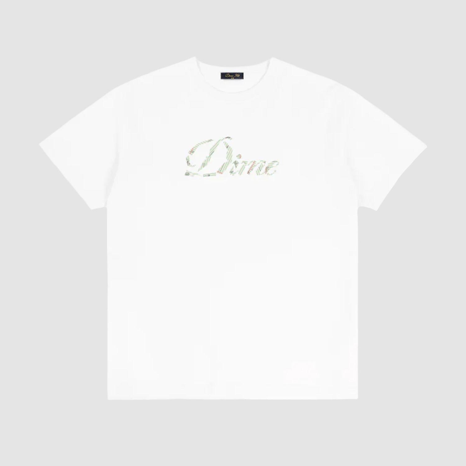 Cursive Paper Cut Tee White